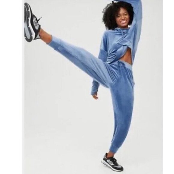 Aerie‎ Offline Velour blue After Party Jogger sz XXL - Picture 1 of 11